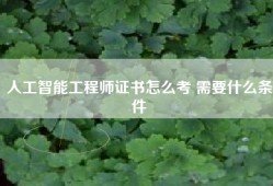 人工智能工程师证书怎么考 需要什么条件