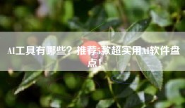 AI工具有哪些？推荐5款超实用AI软件盘点！
