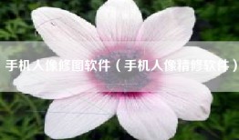手机人像修图软件（手机人像精修软件）