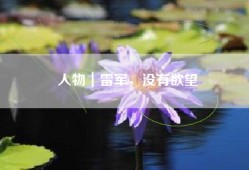 人物｜雷军，没有欲望