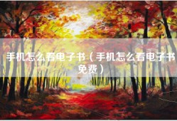 手机怎么看电子书（手机怎么看电子书免费）
