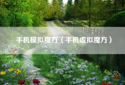 手机模拟魔方（手机虚拟魔方）