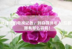 从迷茫的电视记者，到自媒体年入7位数，哪有那么容易！