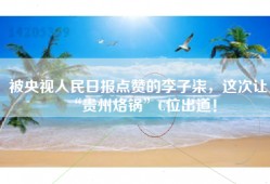 被央视人民日报点赞的李子柒，这次让“贵州烙锅”C位出道！