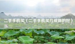 二手手机买（二手手机买几成新的好）