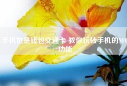 手机也是钱包交通卡 教你玩转手机的NFC功能