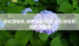 自动顶贴机-贴吧顶贴软件-论坛顶贴机-贴吧顶贴器