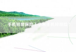 手机碎屏保险（小米手机碎屏险）