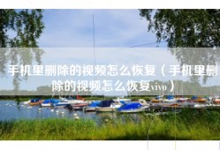 手机里删除的视频怎么恢复（手机里删除的视频怎么恢复vivo）