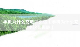 手机为什么充电那么慢（手机为什么充电这么慢呢）