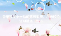 雷军现身小米总部略显消瘦，小米股价近期遭遇三连击