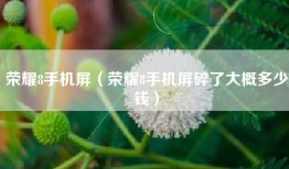 荣耀8手机屏（荣耀8手机屏碎了大概多少钱）