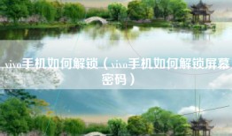 vivo手机如何解锁（vivo手机如何解锁屏幕密码）