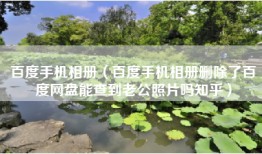 百度手机相册（百度手机相册删除了百度网盘能查到老公照片吗知乎）