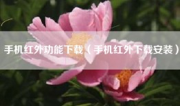手机红外功能下载（手机红外下载安装）