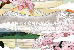 手机卡换卡不换号码怎么办理（手机卡换卡不换号码怎么办理需要本人吗）