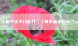 手机桌面美化软件（手机桌面美化软件app）
