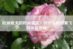 杭州春天的时尚盛宴，刘亦菲和何赛飞的华丽碰撞！