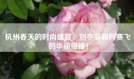 杭州春天的时尚盛宴，刘亦菲和何赛飞的华丽碰撞！