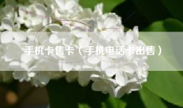 手机卡售卡（手机电话卡出售）
