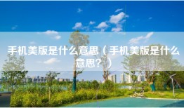 手机美版是什么意思（手机美版是什么意思？）