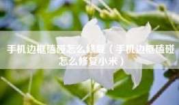 手机边框磕碰怎么修复（手机边框磕碰怎么修复小米）