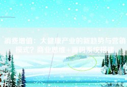 消费增值：大健康产业的新趋势与营销模式？商业思维+源码系统搭建