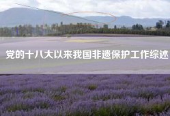 党的十八大以来我国非遗保护工作综述