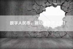 数字人民币，新功能正式上线！