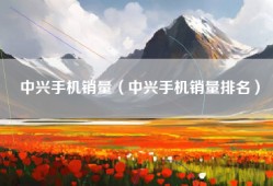 中兴手机销量（中兴手机销量排名）