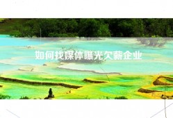 如何找媒体曝光欠薪企业