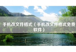 手机改文件格式（手机改文件格式免费软件）