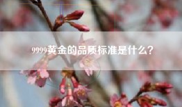 9999黄金的品质标准是什么？