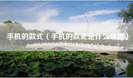 手机的款式（手机的款式是什么意思）