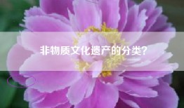 非物质文化遗产的分类？