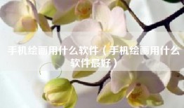 手机绘画用什么软件（手机绘画用什么软件最好）