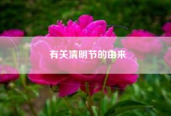 有关清明节的由来