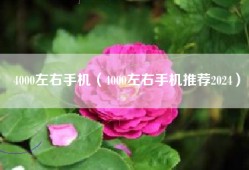 4000左右手机（4000左右手机推荐2024）