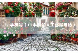 171手机号（171手机号人工客服电话）