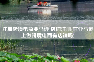 注册跨境电商亚马逊 店铺注册(在亚马逊上做跨境电商有店铺吗)