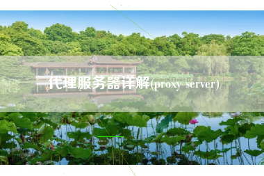 代理服务器详解(proxy server)