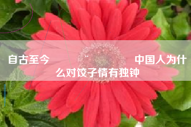 自古至今🇨🇳中国人为什么对饺子情有独钟