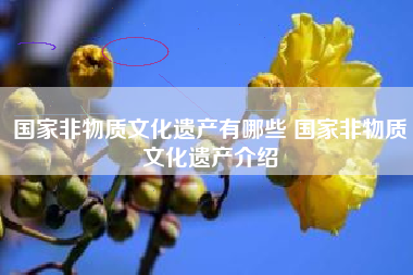 国家非物质文化遗产有哪些 国家非物质文化遗产介绍