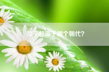 饺子起源于哪个朝代?